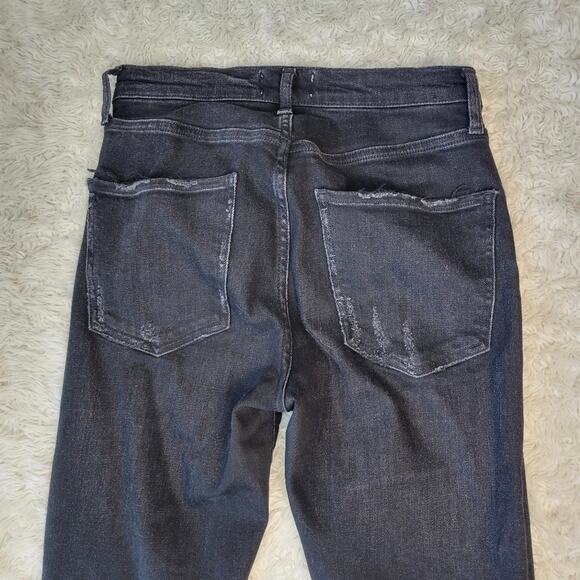 AGOLDE Sophie High Rise Skinny Crop Distressed Temple Size 26 - Picture 7 of 10